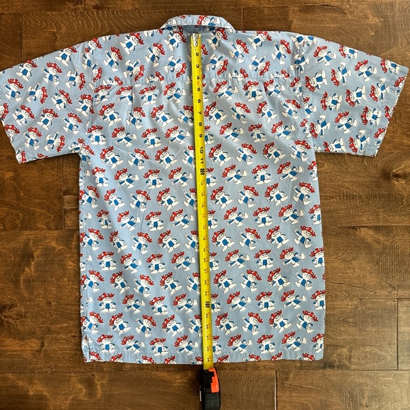 Hawaiian Punch VTG Short Sleeve Collared Hawaiian Shirt Blue - Picture 6 of 7